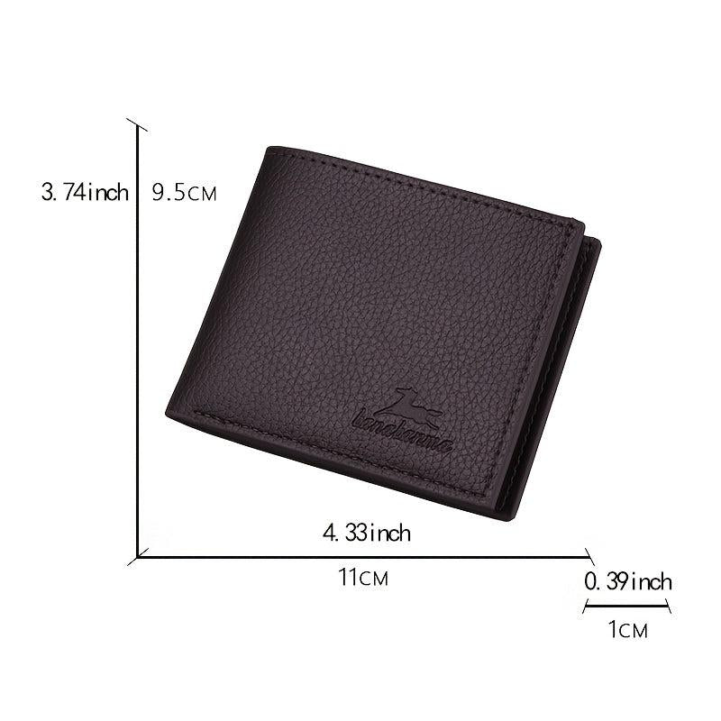 Men's Wallet Large Capacity Youth Business Card Bag Zipper
