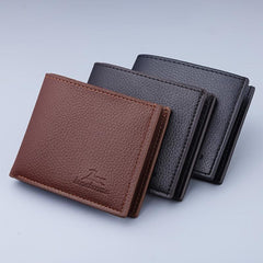Men's Wallet Large Capacity Youth Business Card Bag Zipper