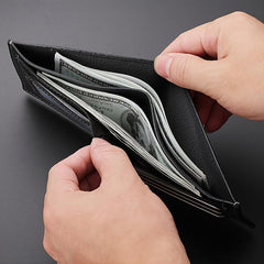 Men's PU Leather Business Wallet Card Holder