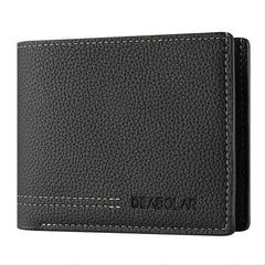Men's PU Leather Business Wallet Card Holder