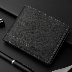 Men's PU Leather Business Wallet Card Holder
