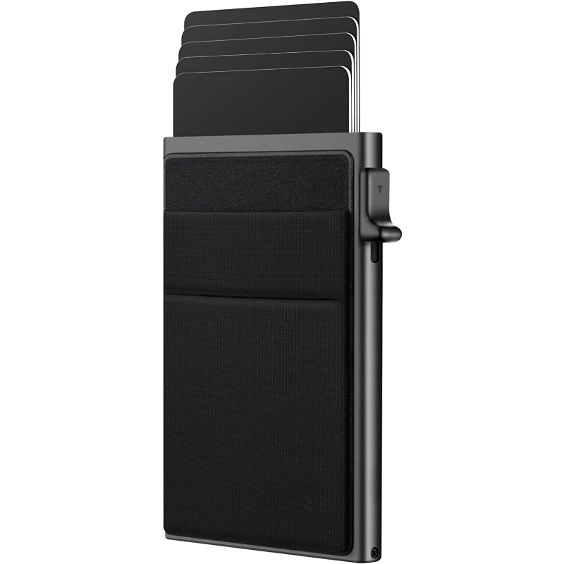 Aluminum RFID Blocking Card Holder Pop Up Credit Card Holder