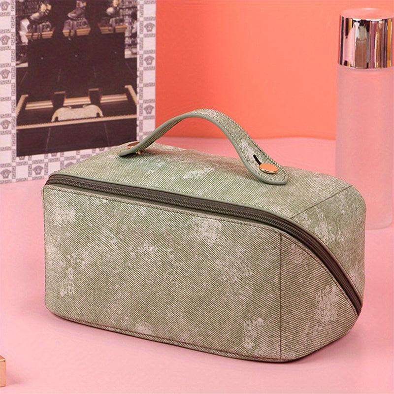 Zipper Makeup Satchel Bag Travel Toiletry Wash Bag Portable Storage Bag