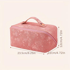 Zipper Makeup Satchel Bag Travel Toiletry Wash Bag Portable Storage Bag