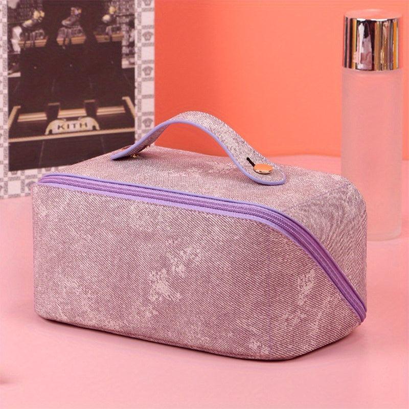 Zipper Makeup Satchel Bag Travel Toiletry Wash Bag Portable Storage Bag