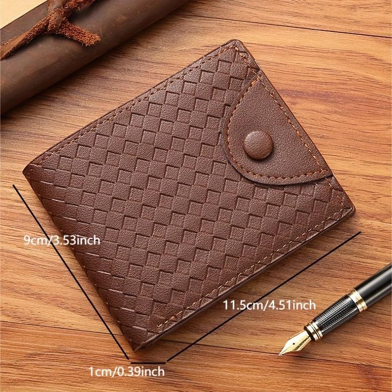 Men's Wallet Short Money Clip Casual Leather Clip
