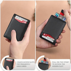 Slim Wallet RFID Blocking Money Clip for Men Gift