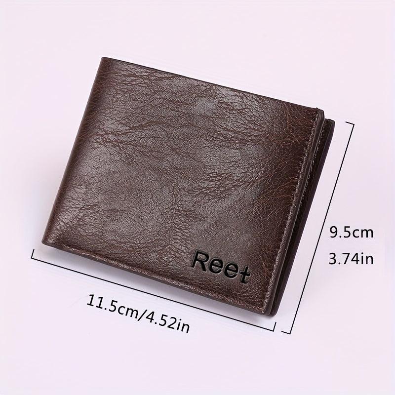 Retro Texture Men's Wallet Short Wallet Soft Leather Small Wallet
