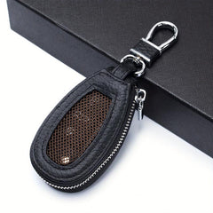 Leather Car Key Bag Holder Organizer Pouch