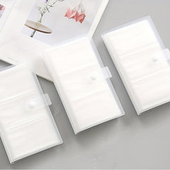54inch Transparent Jewelry Storage Book With 84 Card Slots