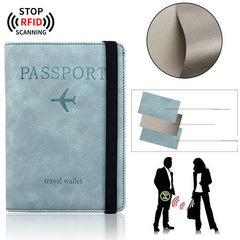 RFID Blocking Passport Wallet Cover Case Travel Essential