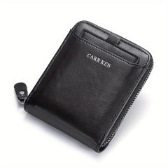 Vintage Men's Wallet Short Purse Hasp Zipper Clutch