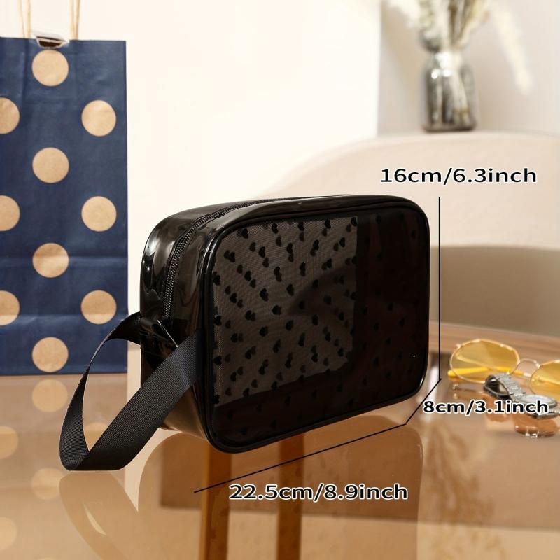 Portable Storage Bag Mesh Large Capacity Plastic Makeup Bag