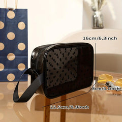 Portable Storage Bag Mesh Large Capacity Plastic Makeup Bag
