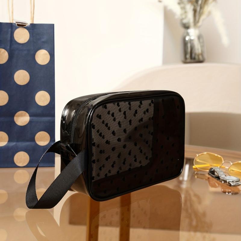 Portable Storage Bag Mesh Large Capacity Plastic Makeup Bag
