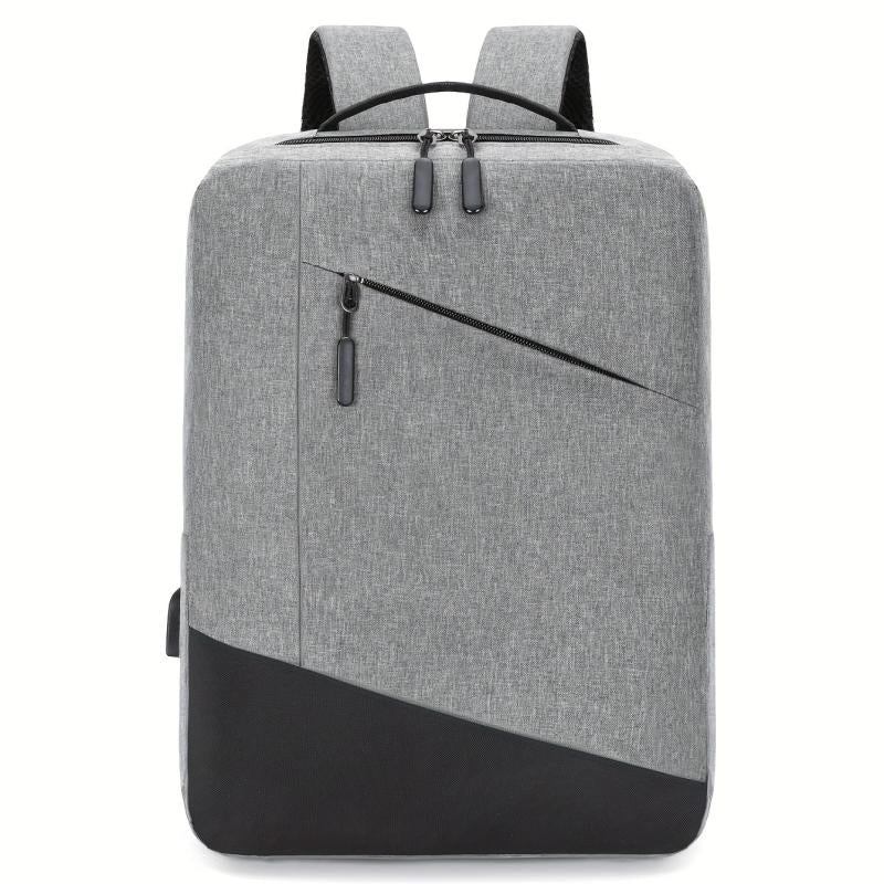 Men's 3pc Backpack Crossbody Bag Set with USB Interface