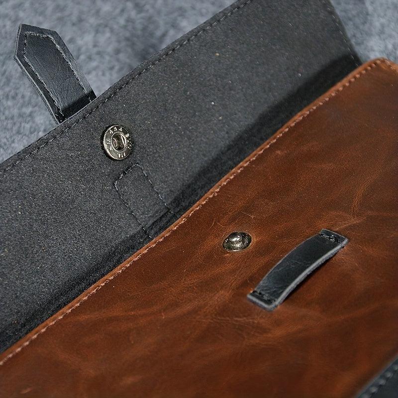 Personalized Contrast Men's Clutch Bag Retro Casual Men's Wallet