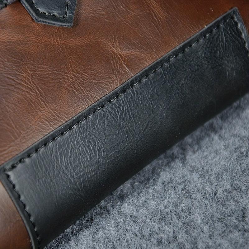 Personalized Contrast Men's Clutch Bag Retro Casual Men's Wallet