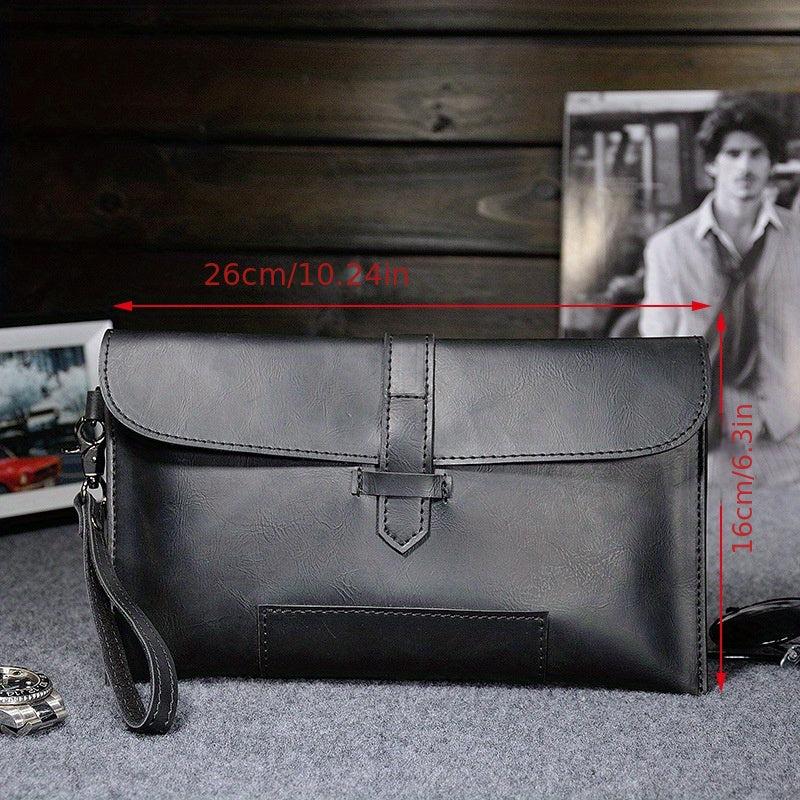 Personalized Contrast Men's Clutch Bag Retro Casual Men's Wallet