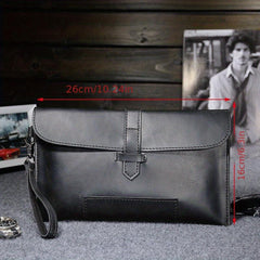 Personalized Contrast Men's Clutch Bag Retro Casual Men's Wallet