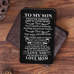 Kids Family Alloy Wallet Card