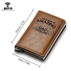 Vintage Casual RFID Blocking Money Clip for Dad