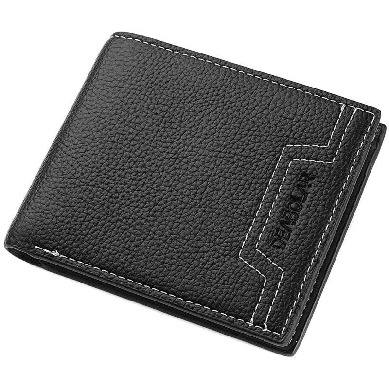 Men's PU Leather Business Wallet Card Holder