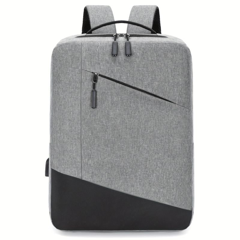 3pcs Men's Backpack Crossbody Bag Set USB Charging Port Double Shoulder Bag
