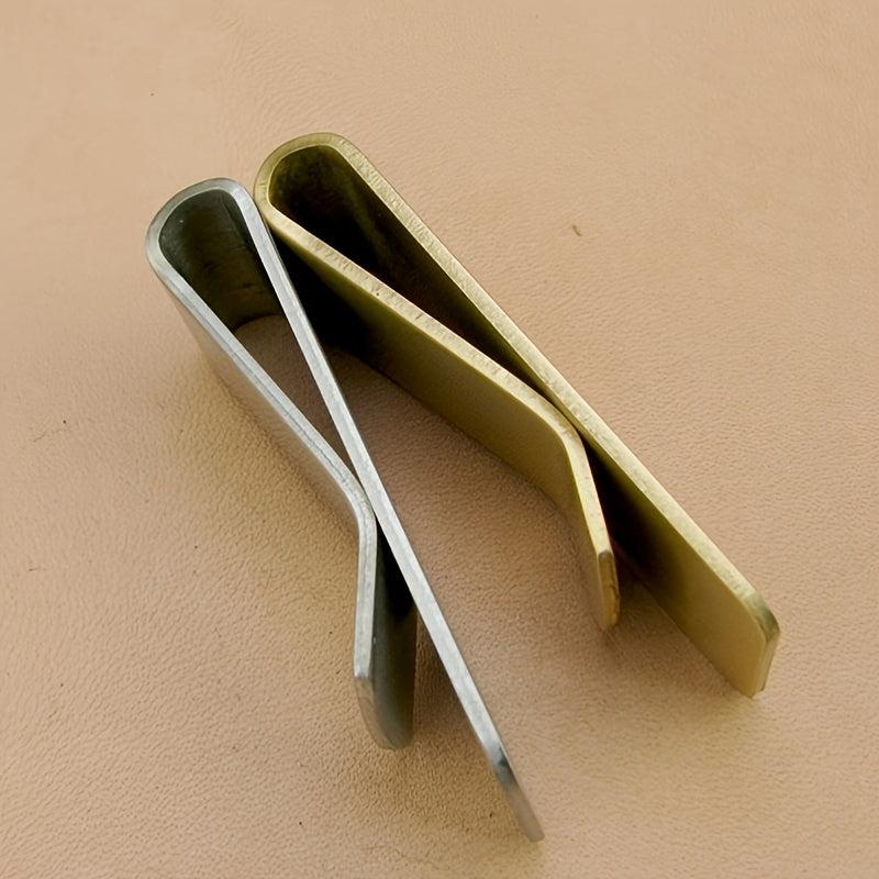 Stainless Steel Money Cash Coin Clip ID Card Holder