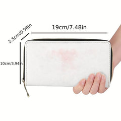Men's Skull Pattern Long Zipper Wallet Handbag Cluth Bag