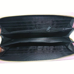 Men's Skull Pattern Long Zipper Wallet Handbag Cluth Bag