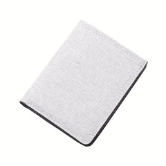 Men's Canvas Short Wallet Vertical Coin Purse