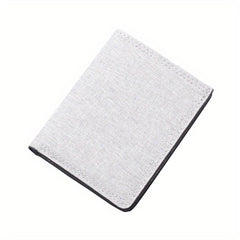Men's Canvas Short Wallet Vertical Coin Purse