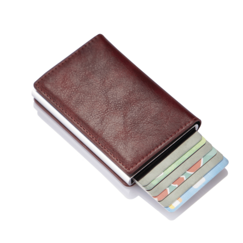 RFID Blocking Card Holder Pop up Credit Card Holder Money Clip Gift