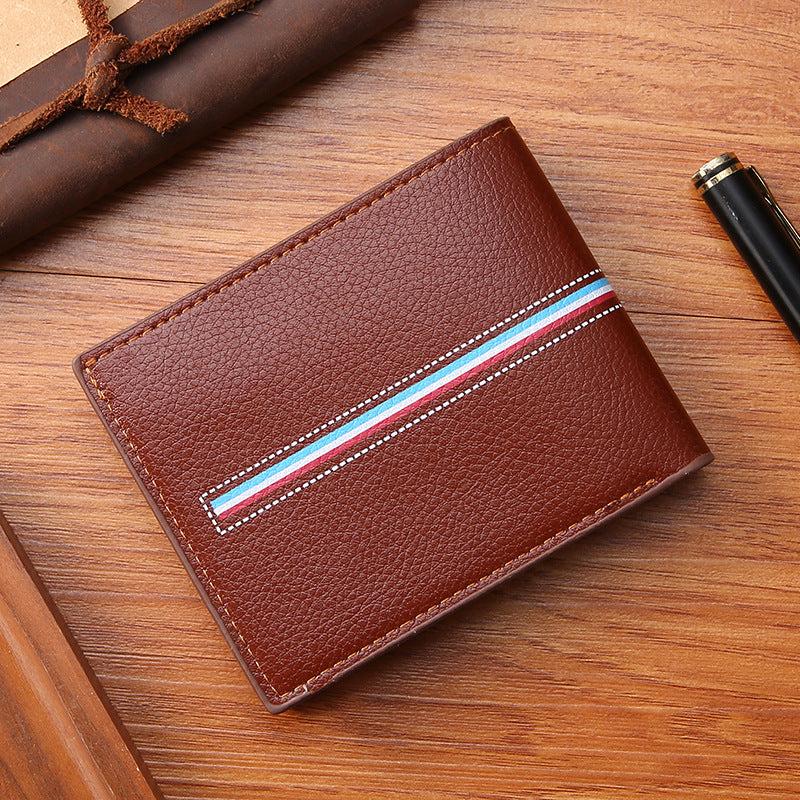 Men's Short Wallet with Money Clip