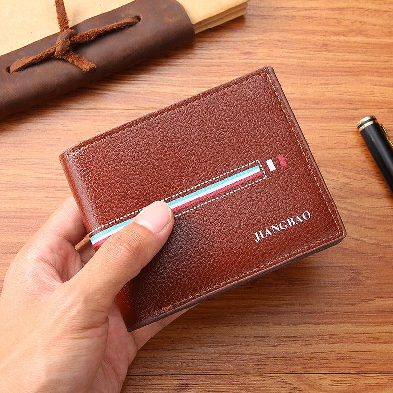 Men's Short Wallet with Money Clip
