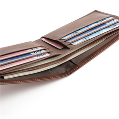Men's Vintage Leather Wallet Money Clip Father's Gift