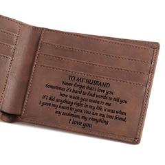 Men's Vintage Leather Wallet Money Clip Father's Gift