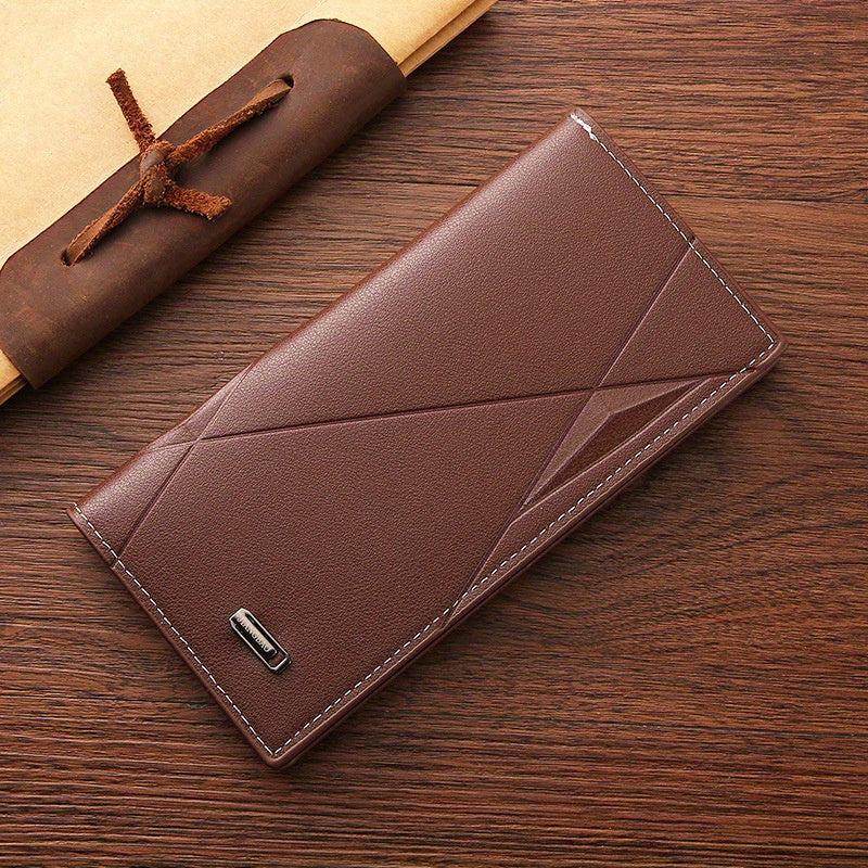 Men's Wallet Short Style Card Bag Large Capacity Leather Wallet