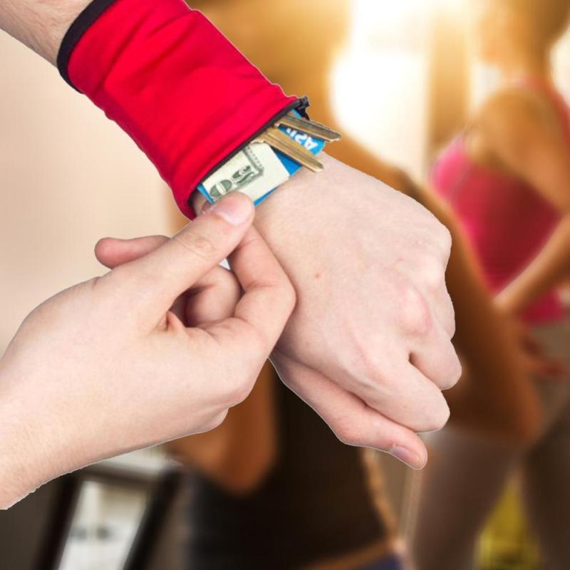 Multifunctional Running Bags Cycling Pocket Wrist Band Wallet