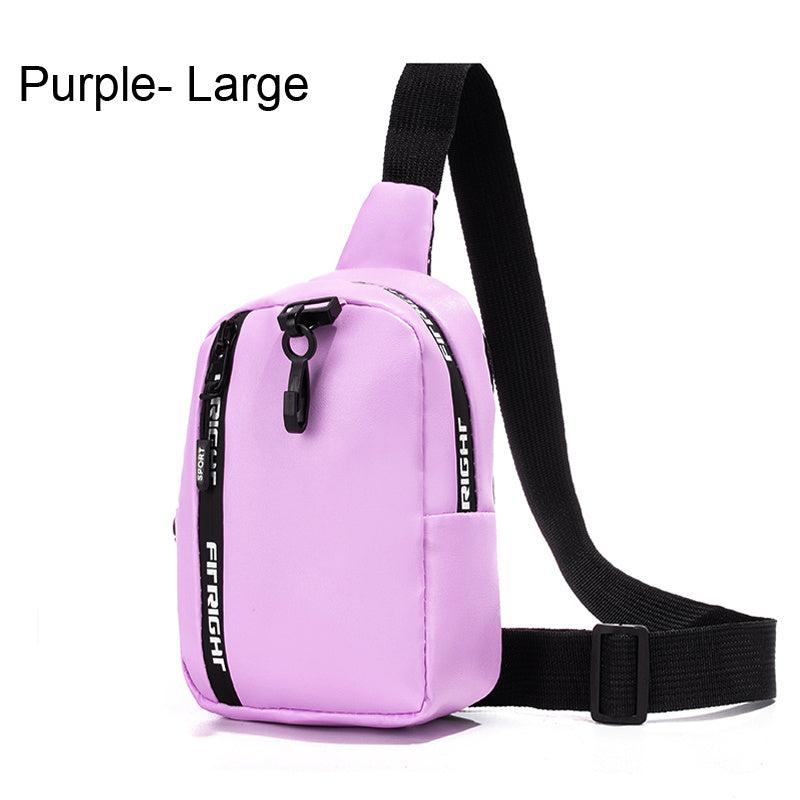 Faux Leather Sling Bag Crossbody Phone Purse Women's Chest Bag