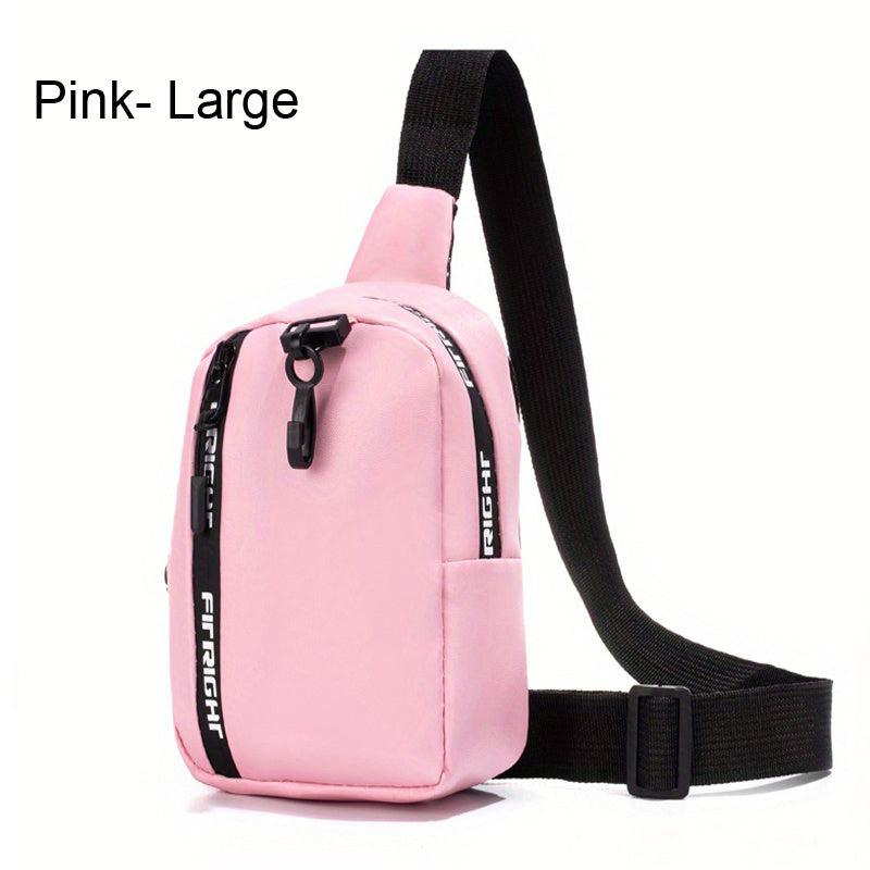 Faux Leather Sling Bag Crossbody Phone Purse Women's Chest Bag