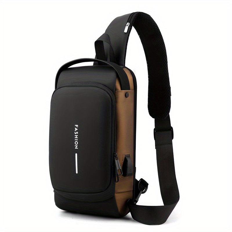 Anti Theft Sling Bag USB Charging Waterproof
