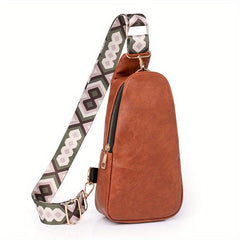 Vintage Zipper Sling Bag Classic Crossbody Bag Women's