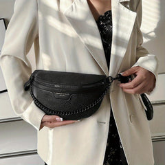 Jacquard Waist Pack Zipper Chest Bag With Coin Purse