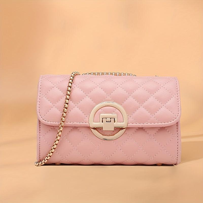 Argyle Chain Crossbody Messenger Bag for Women