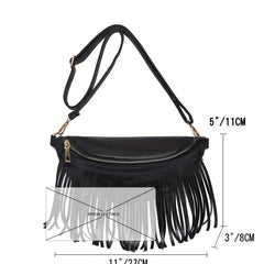 Tassel Waist Bag Crossbody Chest Purse
