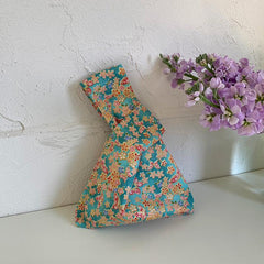 Flower Pattern Handbag Wrist Bag Coin Purse