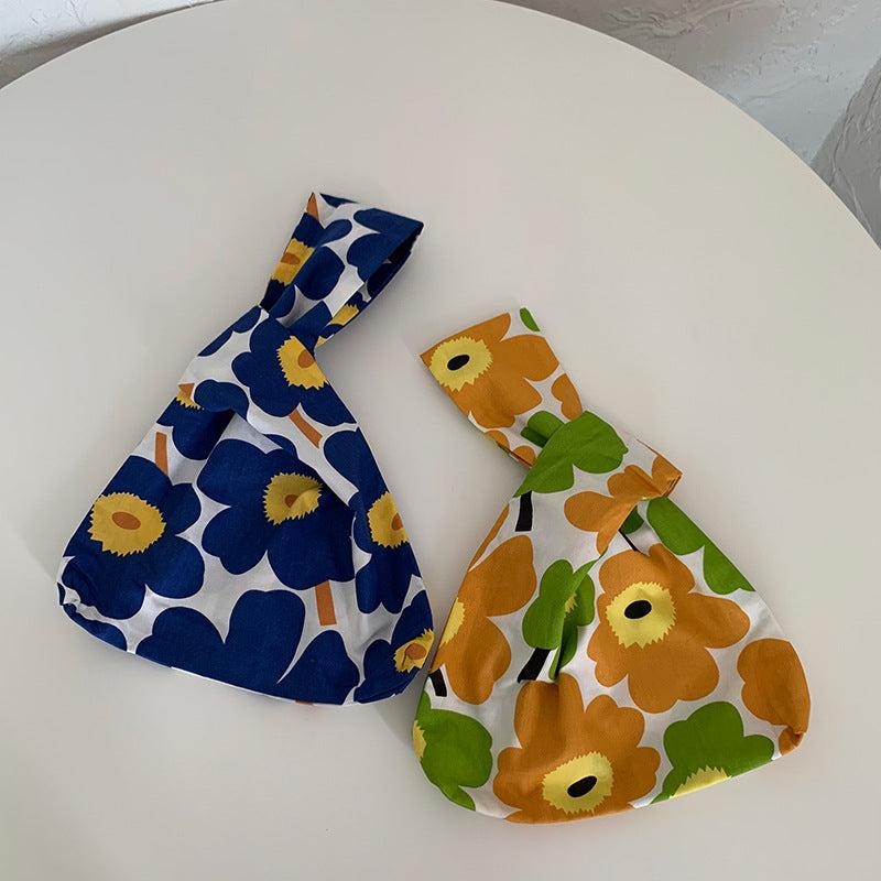 Flower Pattern Handbag Wrist Bag Coin Purse