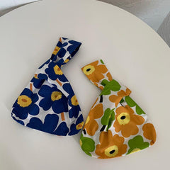 Flower Pattern Handbag Wrist Bag Coin Purse